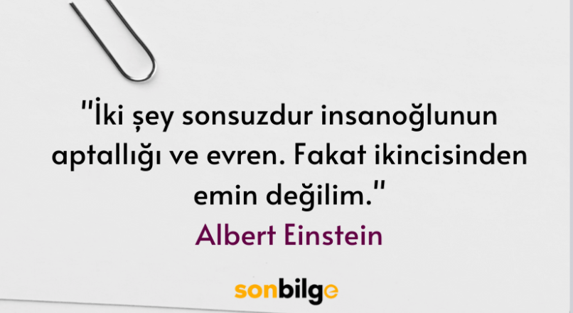 Albert Einstein sözleri