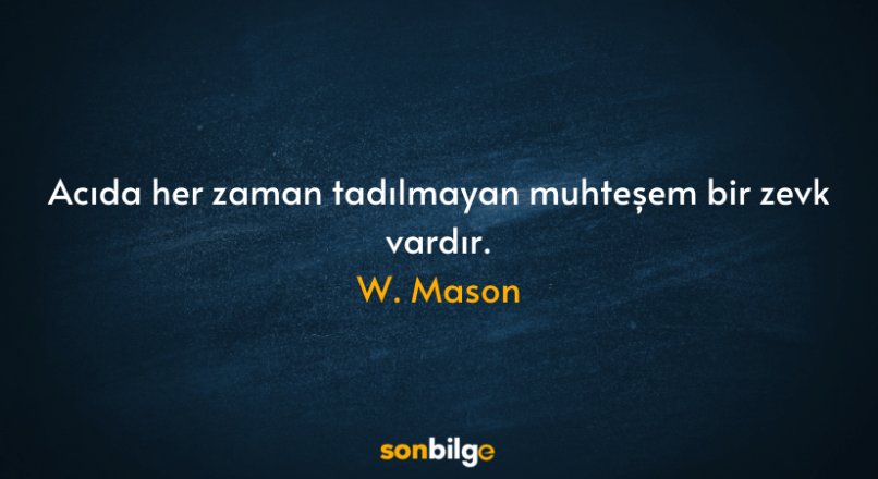 W. Mason sözleri