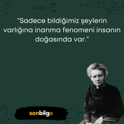 Marie Curie Sözleri